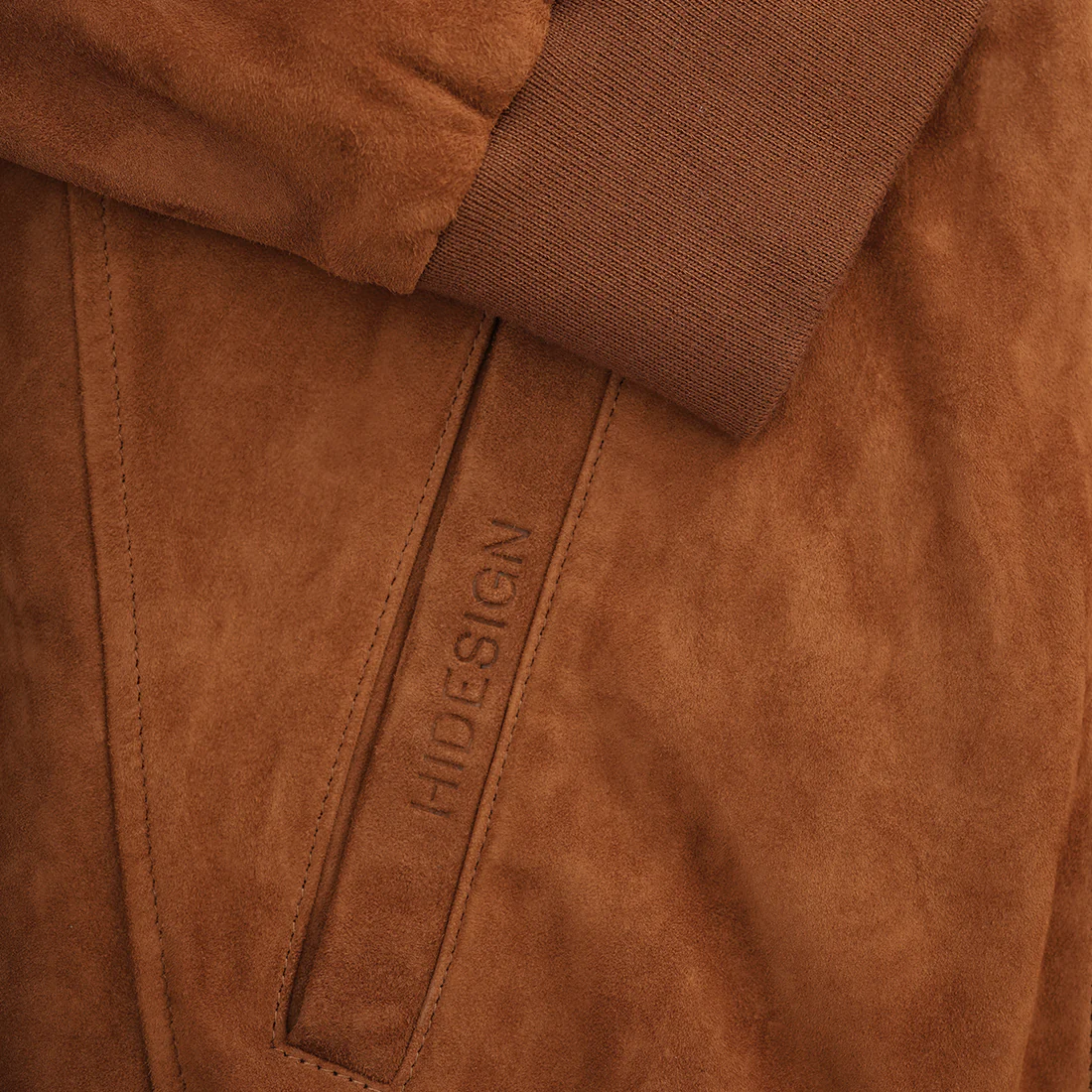Lucca 02 Men's Brown Bomber Style Leather Jacket - Image 4
