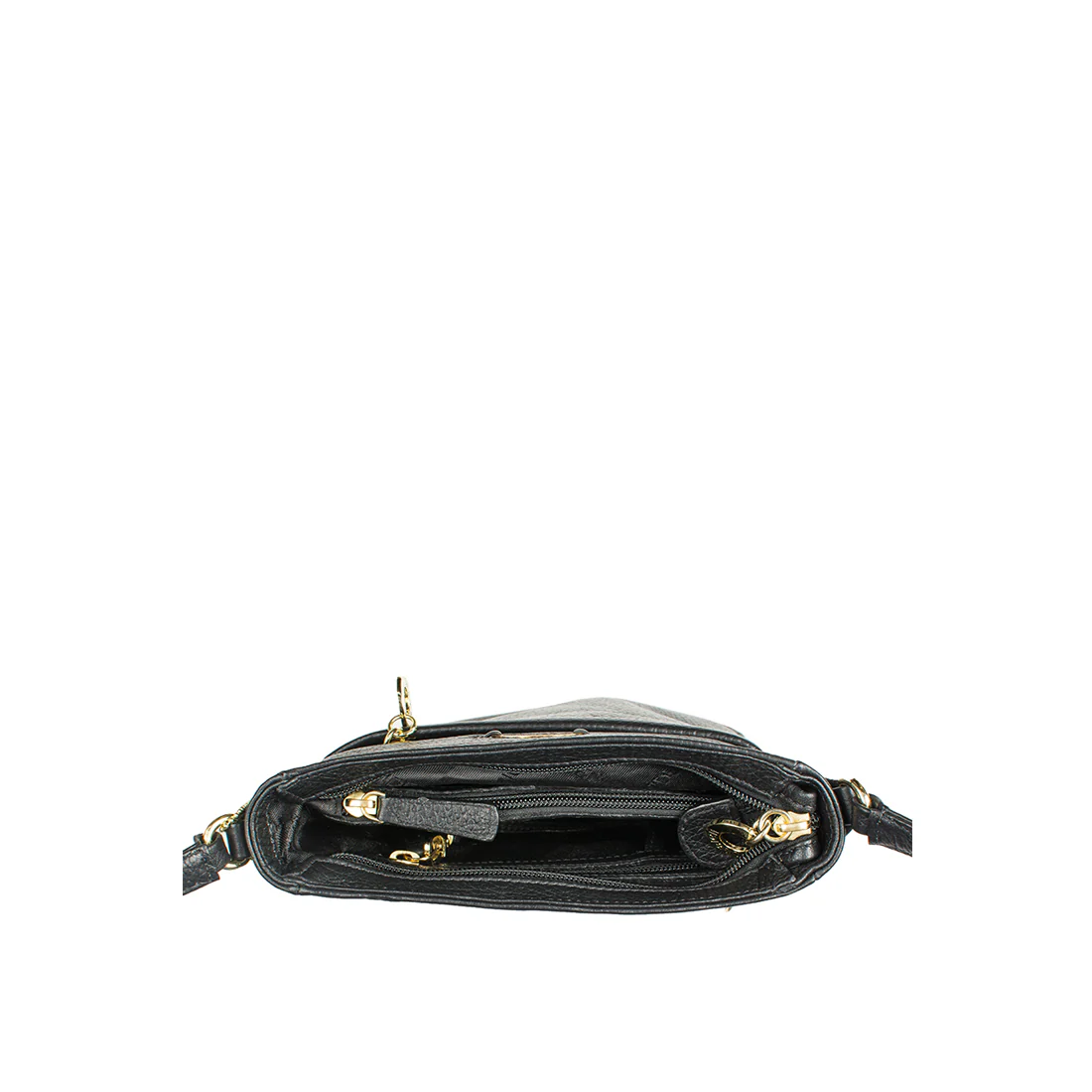 Lucia 03 Black Leather Sling Bag - Image 5