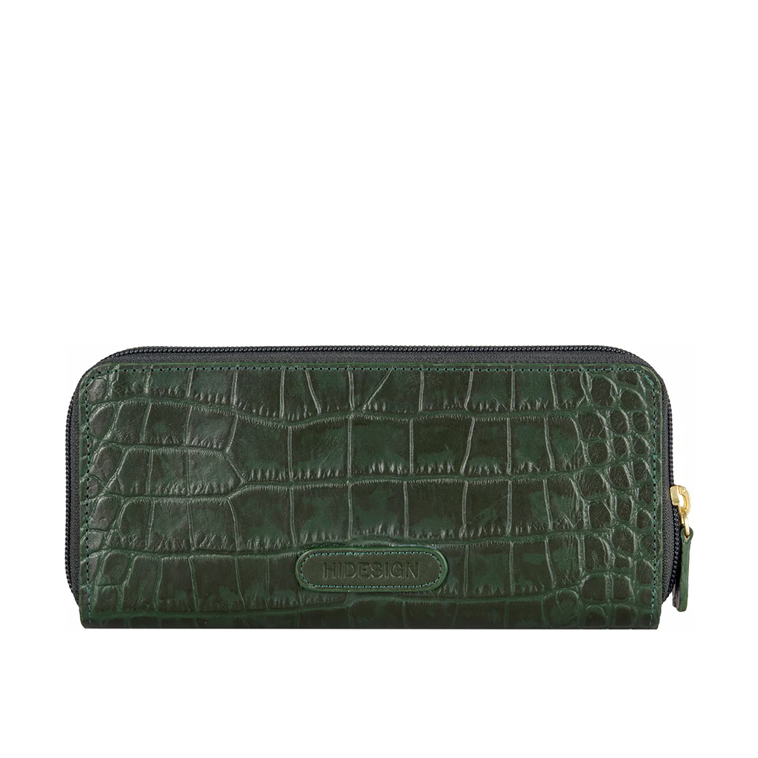Mackenziew3 Sb Green Leather Double Zip Around Wallet - Image 3