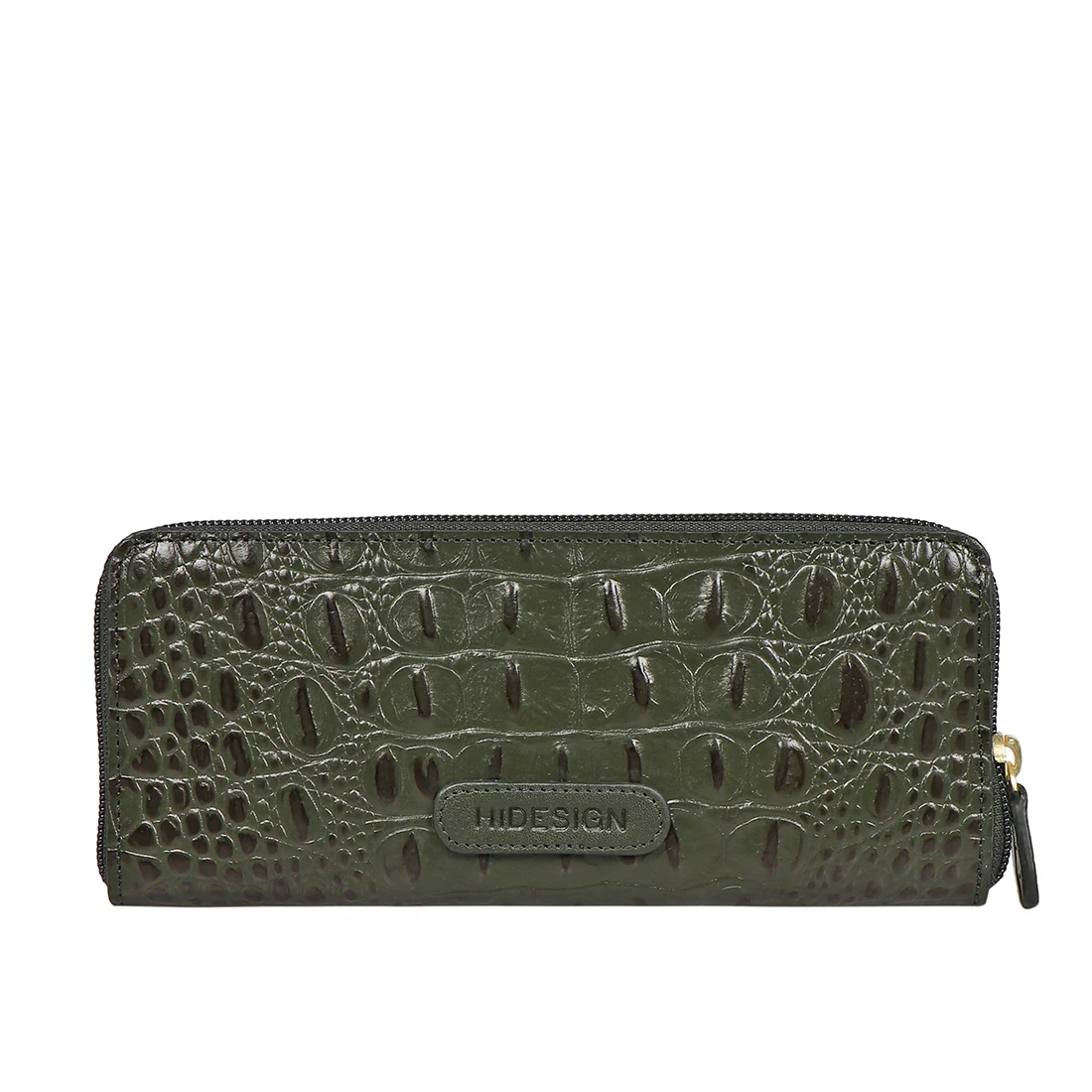 Mackenziew2 Sb Green Leather Zip Around Wallet - Image 4