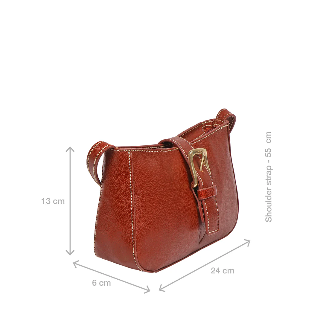 Malina 03 Tan Leather Baguette - Image 3