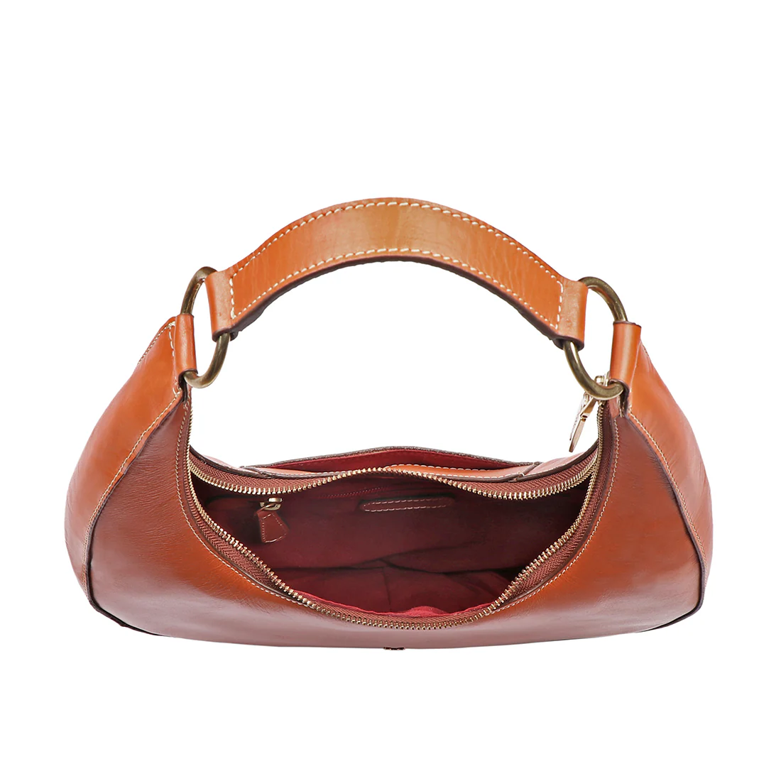 Malina 09 Tan Leather Shoulder Bag - Image 6