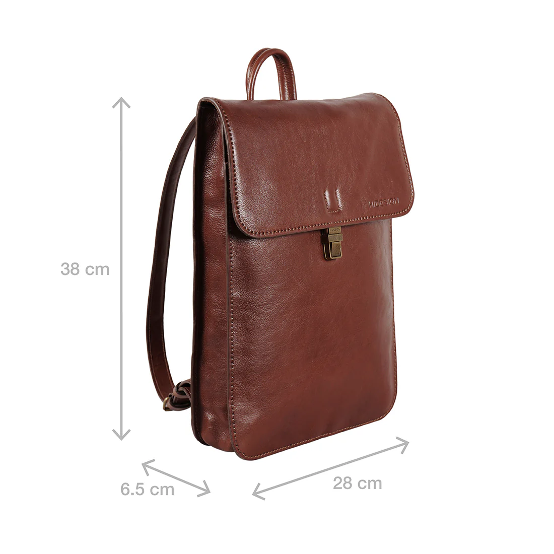 Malmo 02 Tan Leather Backpack - Image 3