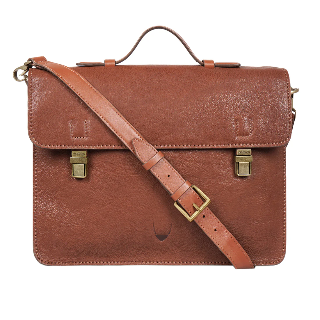 Malmo 03 Tan Leather Briefcase