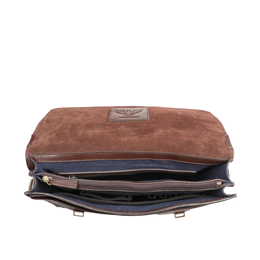 Mandela 02 Brown Leather  Messenger Bag - Image 6