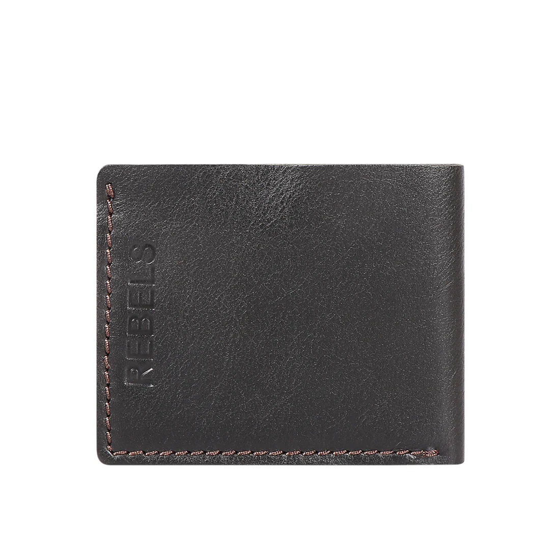 Mandela W1 Black Leather Bi-Fold Wallet - Image 4