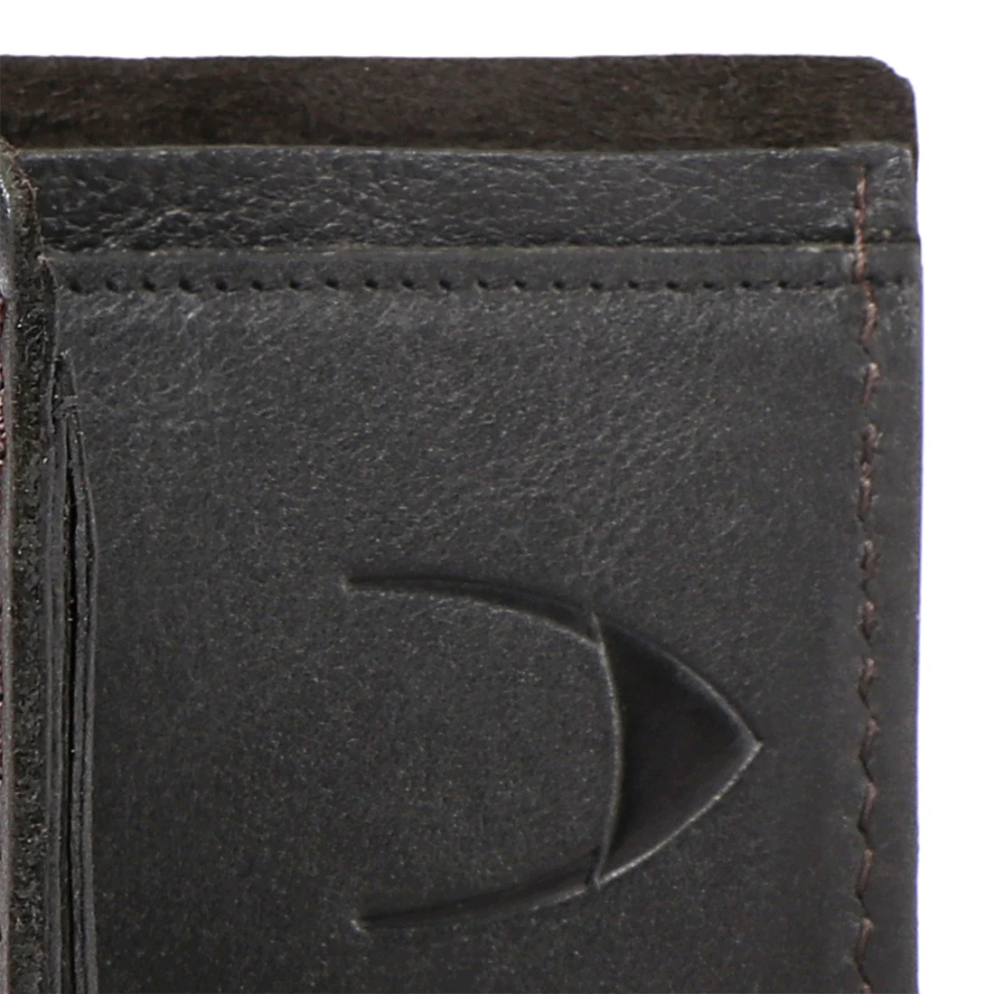 Mandela W1 Black Leather Bi-Fold Wallet - Image 6