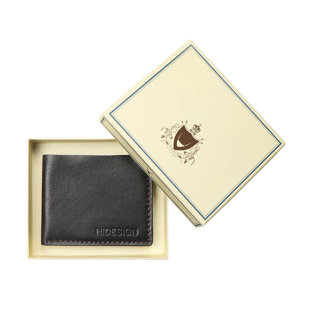 Mandela W1 Black Leather Bi-Fold Wallet - Image 8