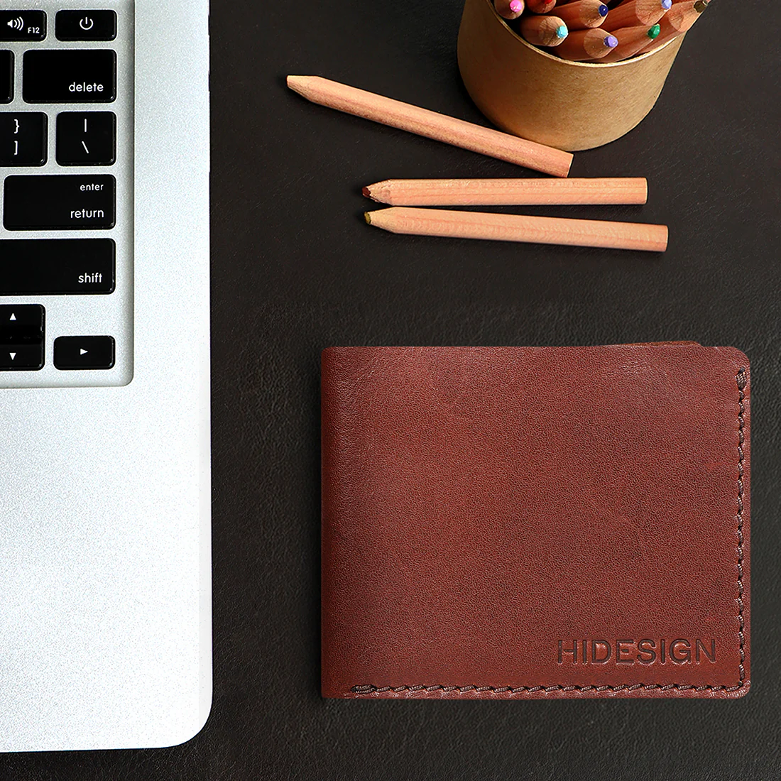 Mandela W1 Tan Leather Bi-Fold Wallet - Image 2