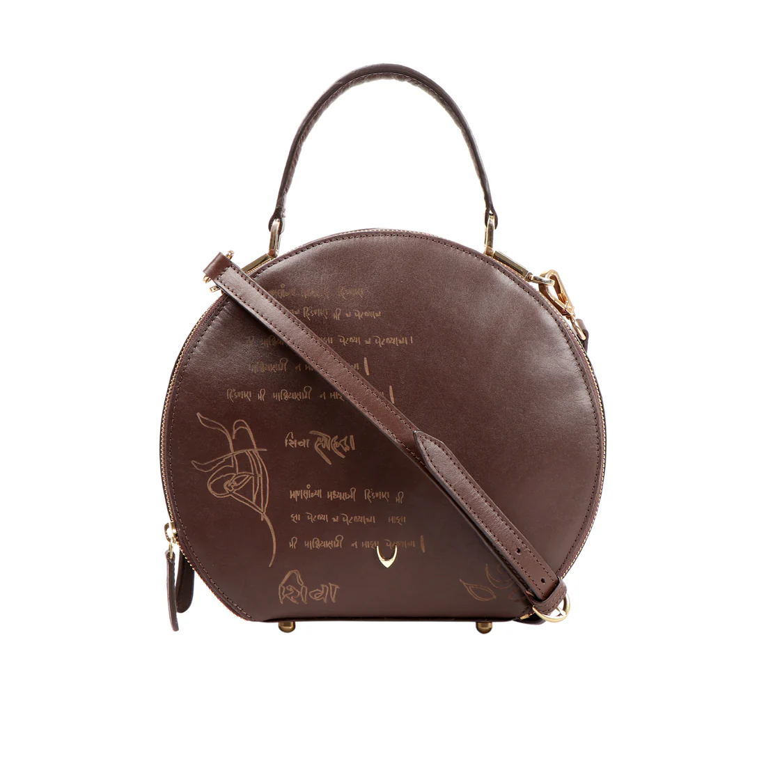 Mantra 01 Brown Leather Satchel - Image 2