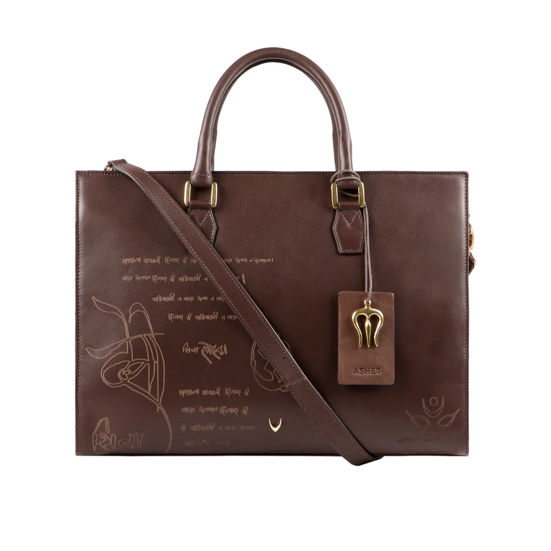 Mantra 02 Brown Leather Laptop Bag