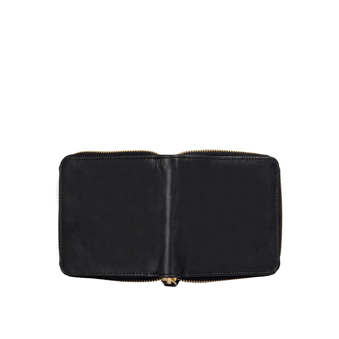 Manue Black Leather Zip Around Wallet - Image 3