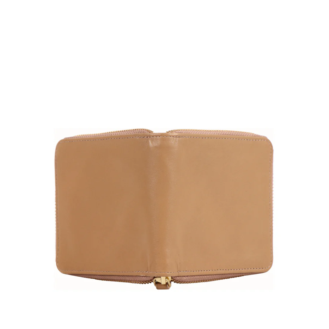 Manue Nude Leather Zip Around Wallet - Image 3