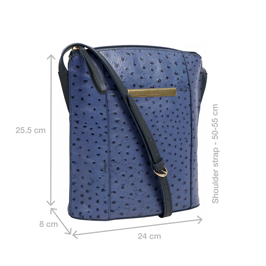 Maple 01 Sb Blue Leather Crossbody - Image 2