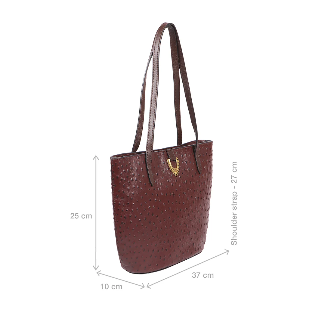 Mariah 02 Brown Leather Tote Bag - Image 3
