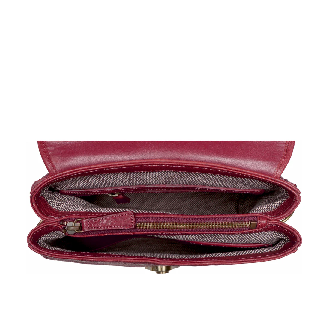 Marina Marsala Leather Satchel - Image 5