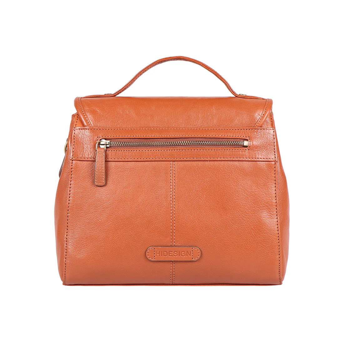 Marina Tan Leather Satchel - Image 4