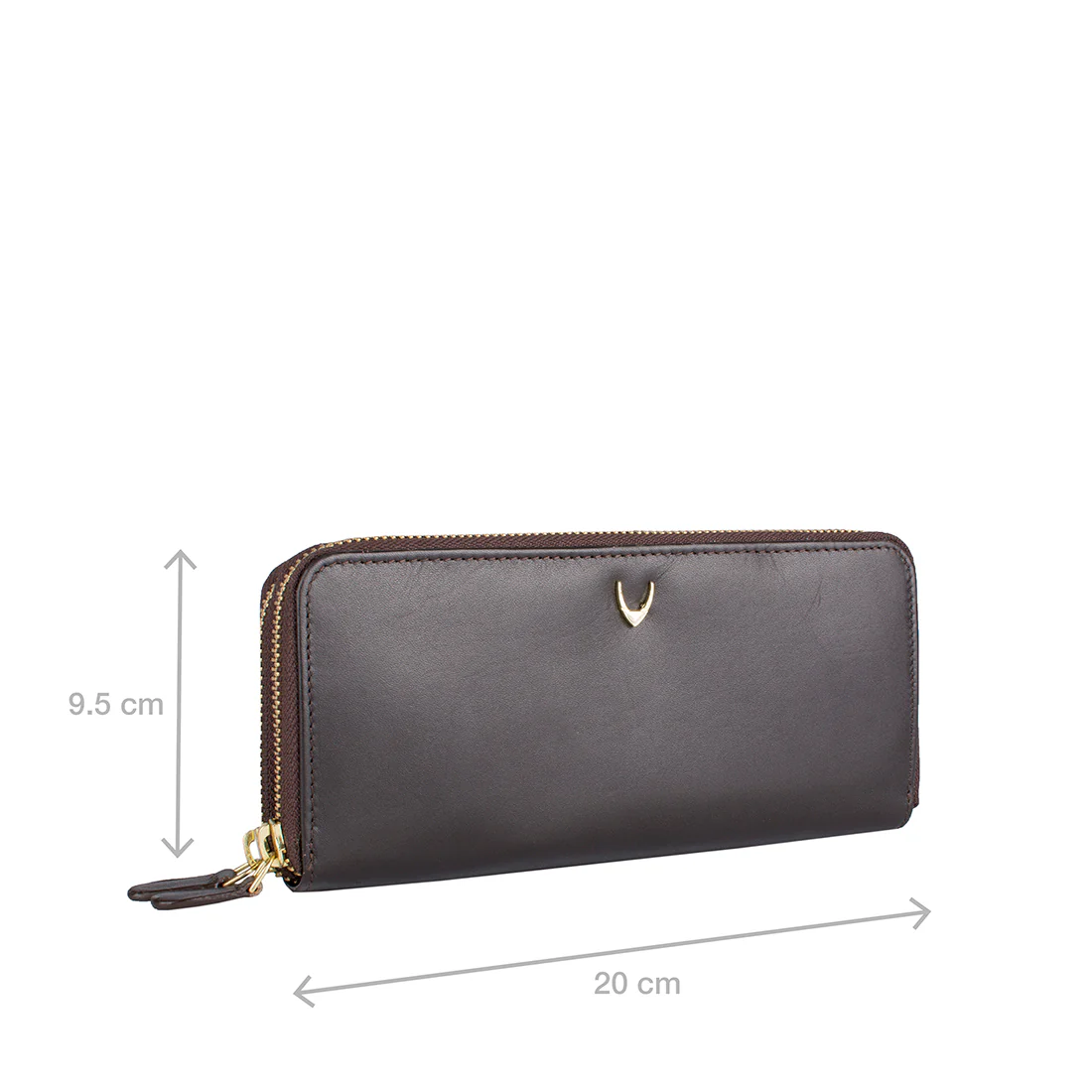 Martina  Brown Leather Double Zip Around Wallet - Image 3