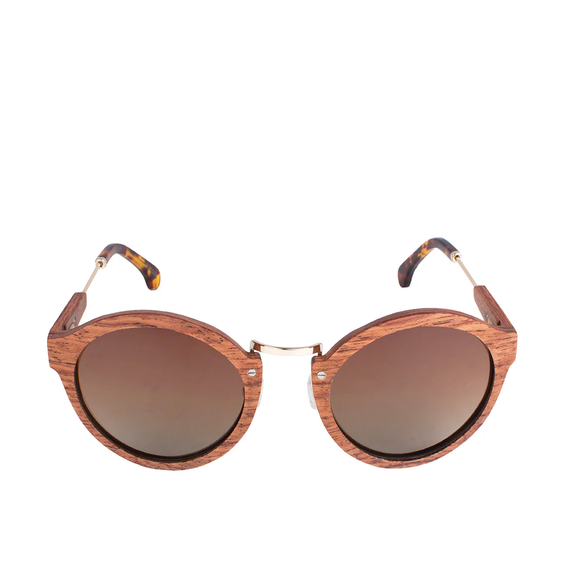 Masai Women's Brown Round Sunglasses