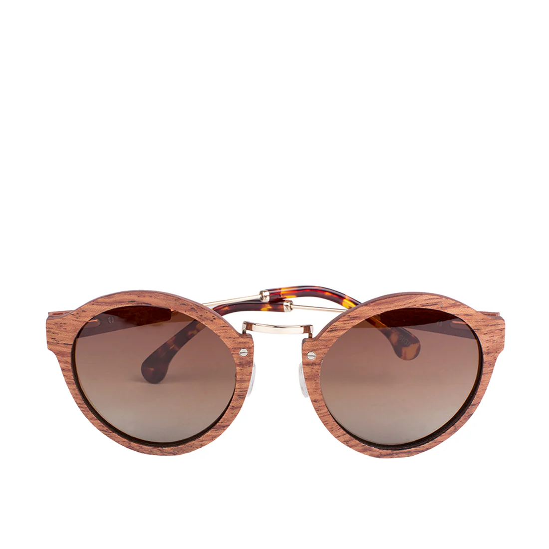 Masai Women's Brown Round Sunglasses - Image 5