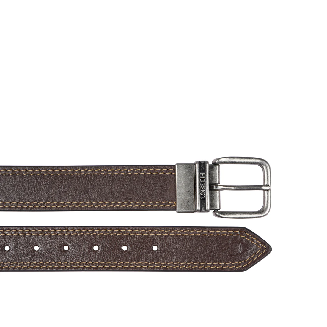 Mateo Adrian Men's Brown Reversible Leather Belt - Image 3