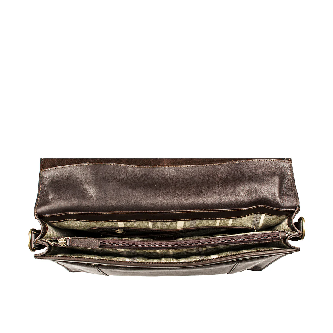 Maverick 02 Brown Leather  Briefcase - Image 6