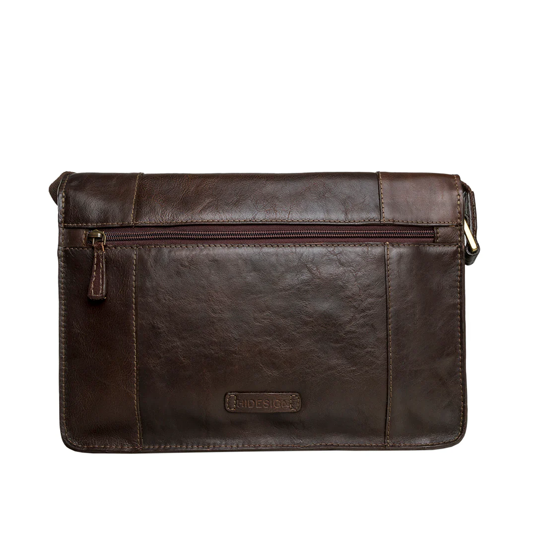 Maverick 03 Brown Leather  Messenger Bag - Image 3