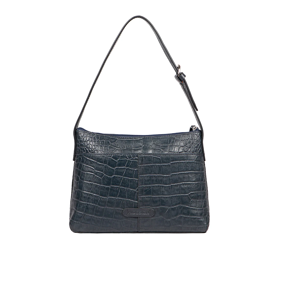 Medallin 02 Blue Leather Shoulder Bag - Image 4