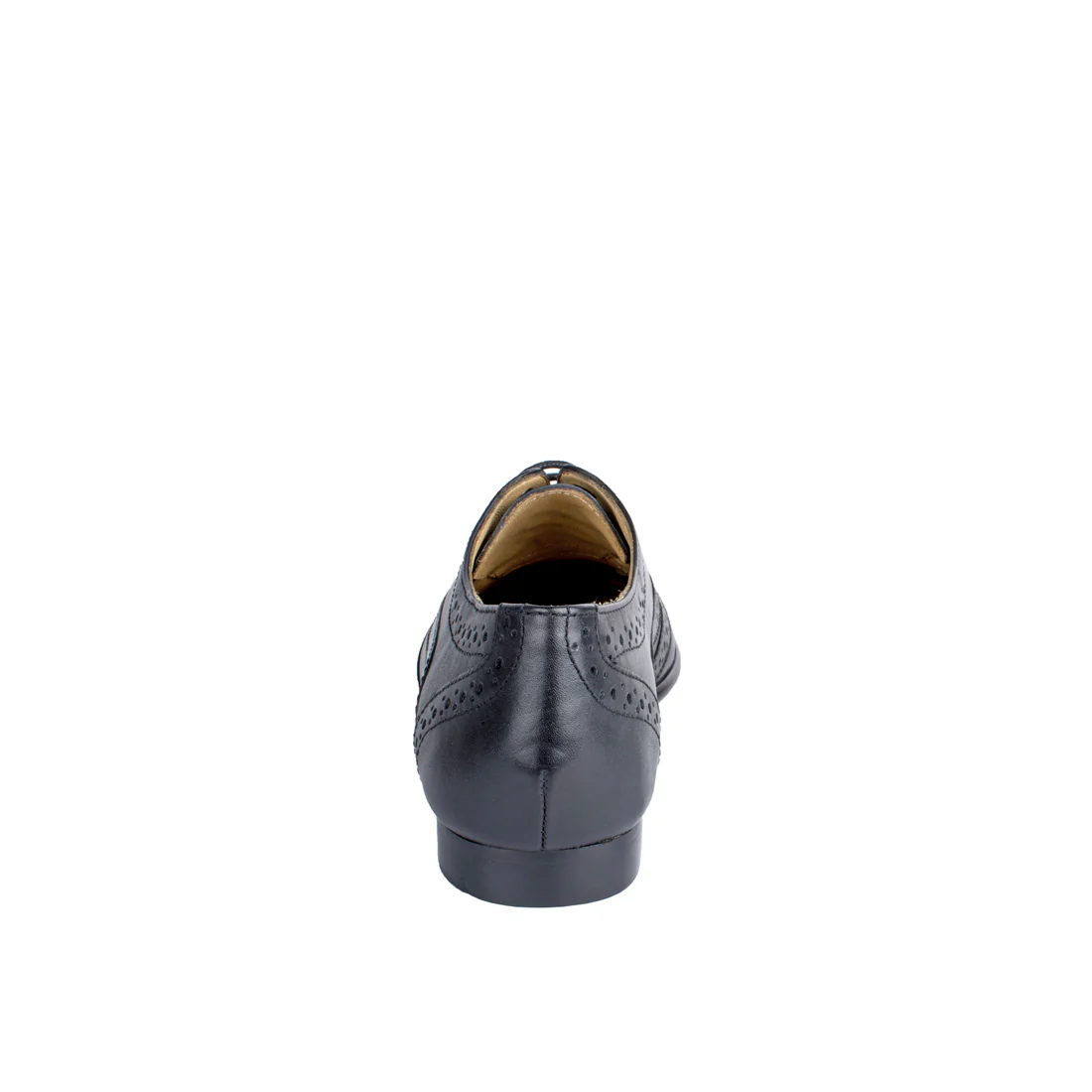 Meg Women's Black Leather Oxford - Image 4
