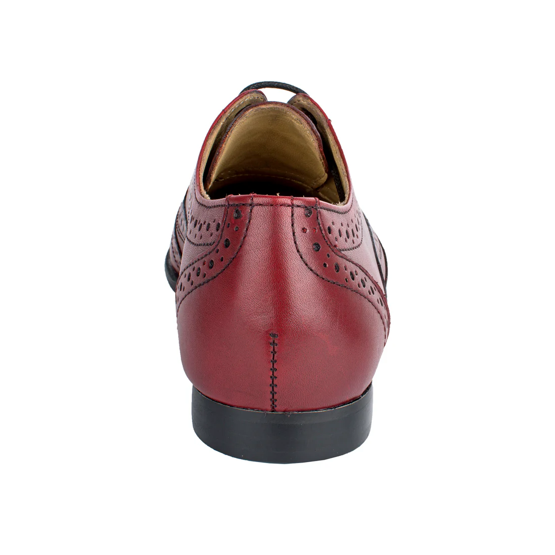 Meg Women's Red Leather Oxford - Image 4