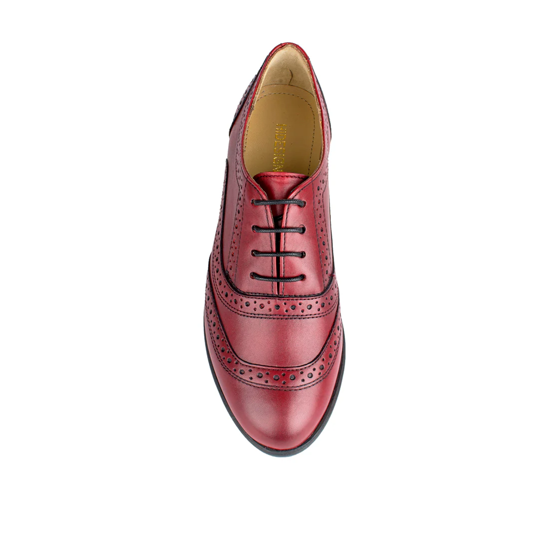 Meg Women's Red Leather Oxford - Image 5