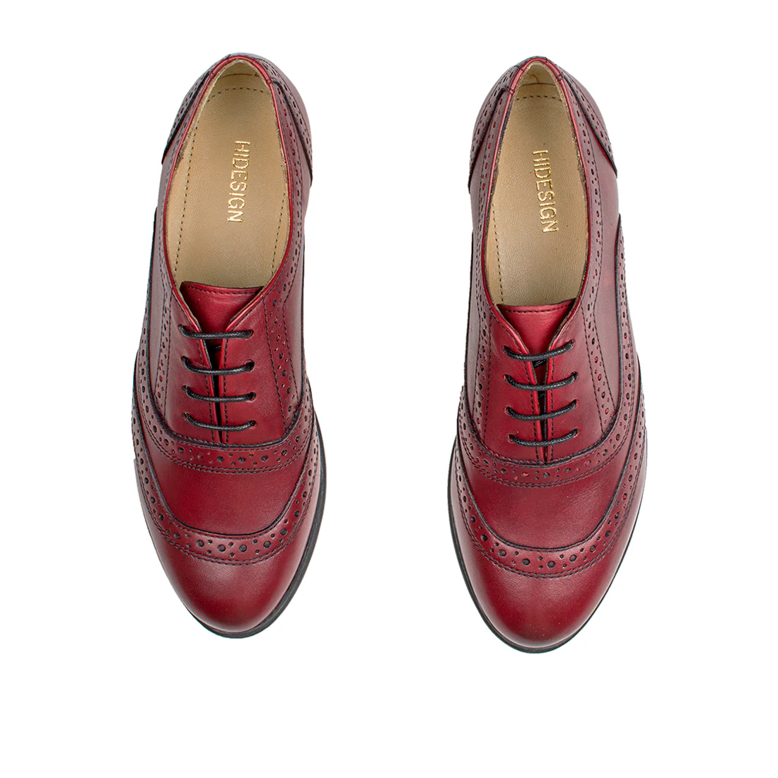 Meg Women's Red Leather Oxford - Image 7