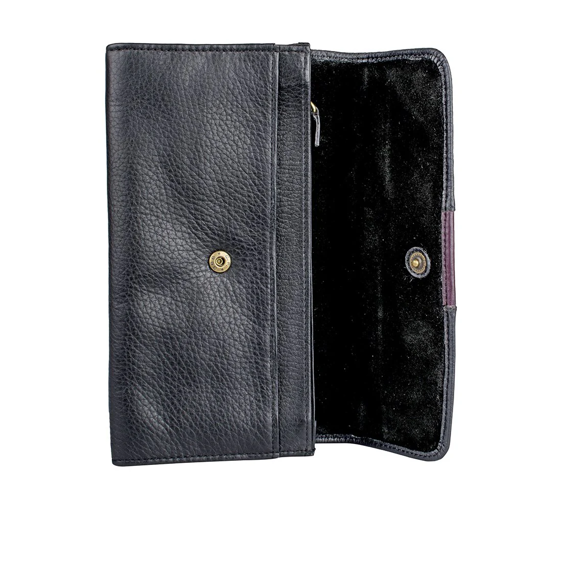 Meghan W1  Black Leather Clutch Wallet - Image 5