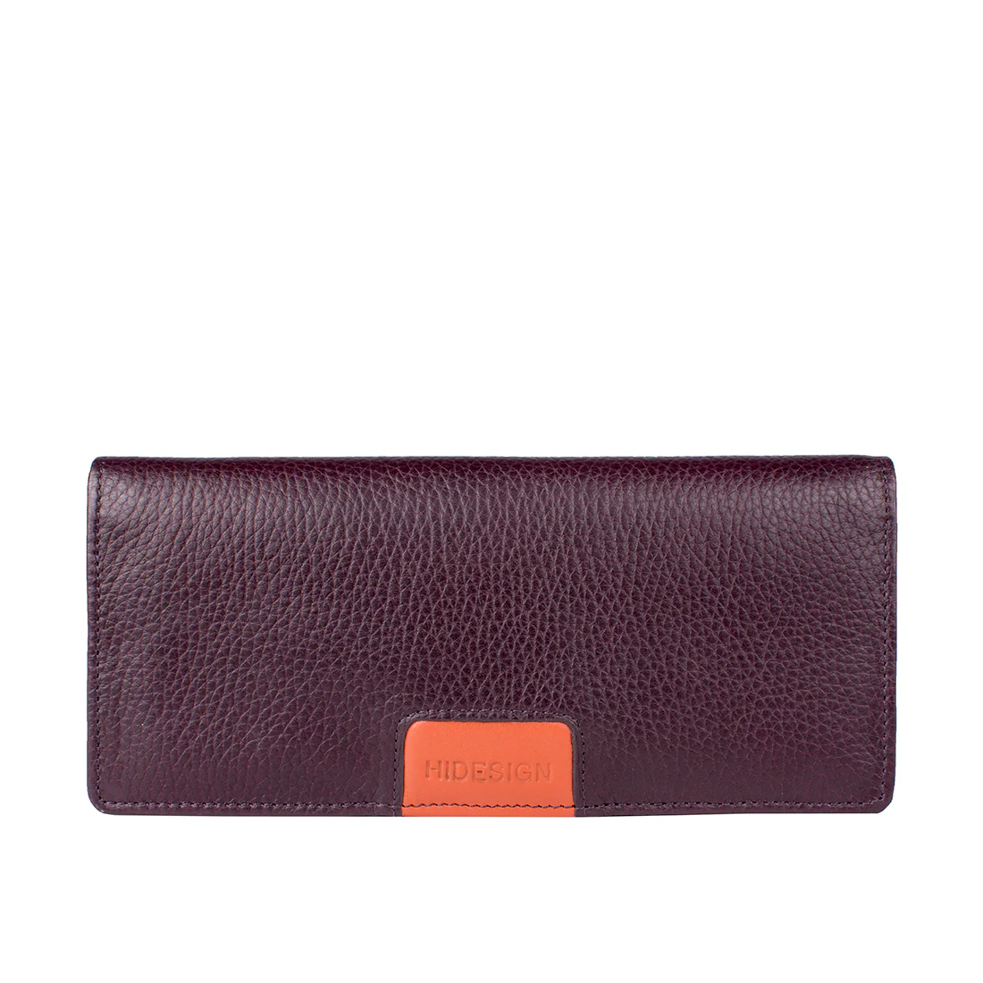 Meghan W2 Purple Leather Bi-Fold Wallet