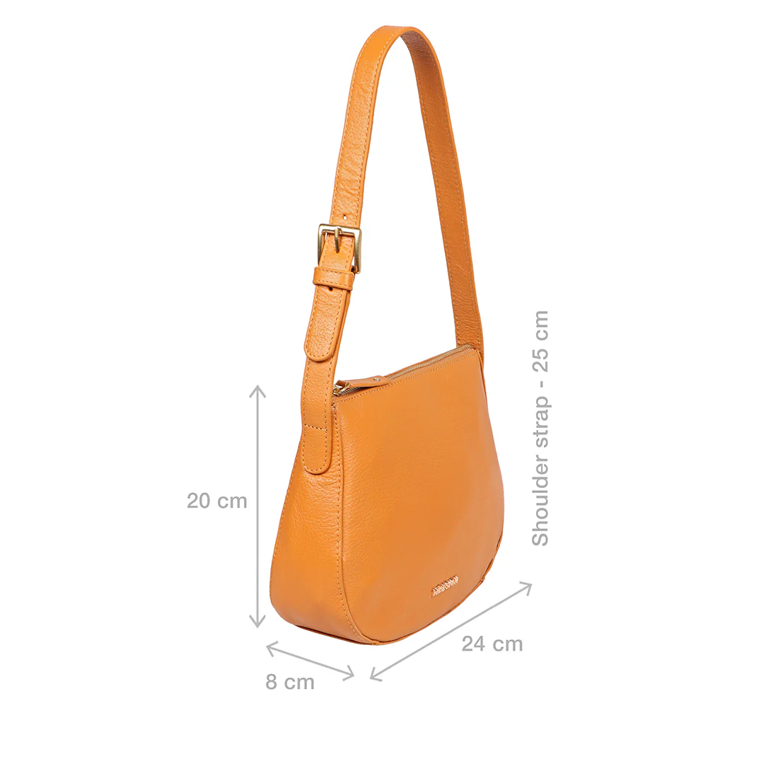 Melo 04 Yellow Leather Shoulder Bag - Image 3