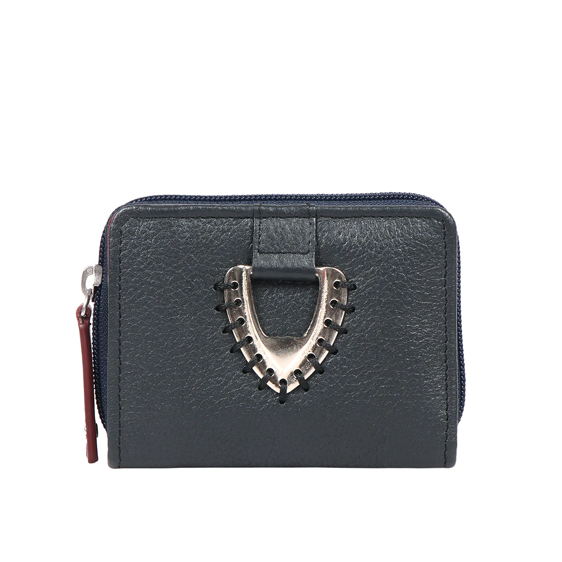 Mendoza W3 Blue Leather Pocket Wallet - Image 2