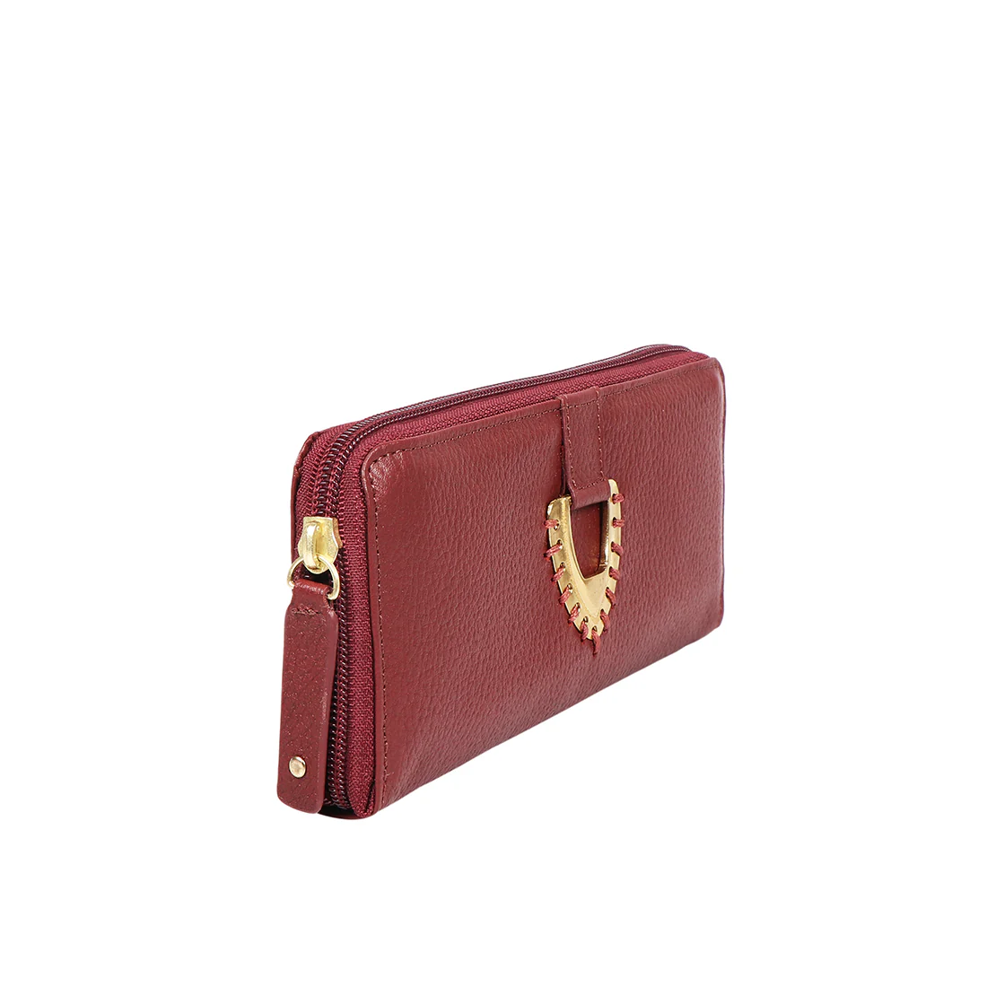 Mendoza W4 Red Leather Zip Around Wallet - Image 3