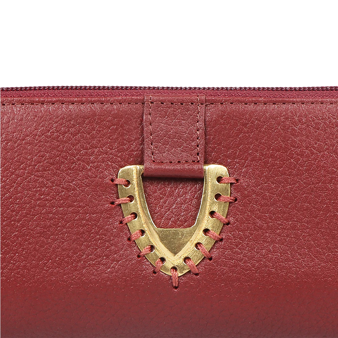 Mendoza W4 Red Leather Zip Around Wallet - Image 5