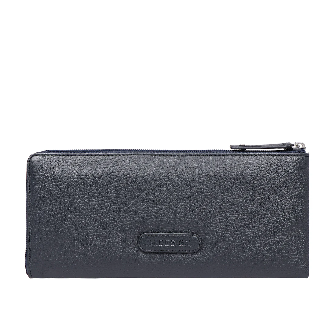 Mendoza W7 Blue Leather Zip Around Wallet - Image 3