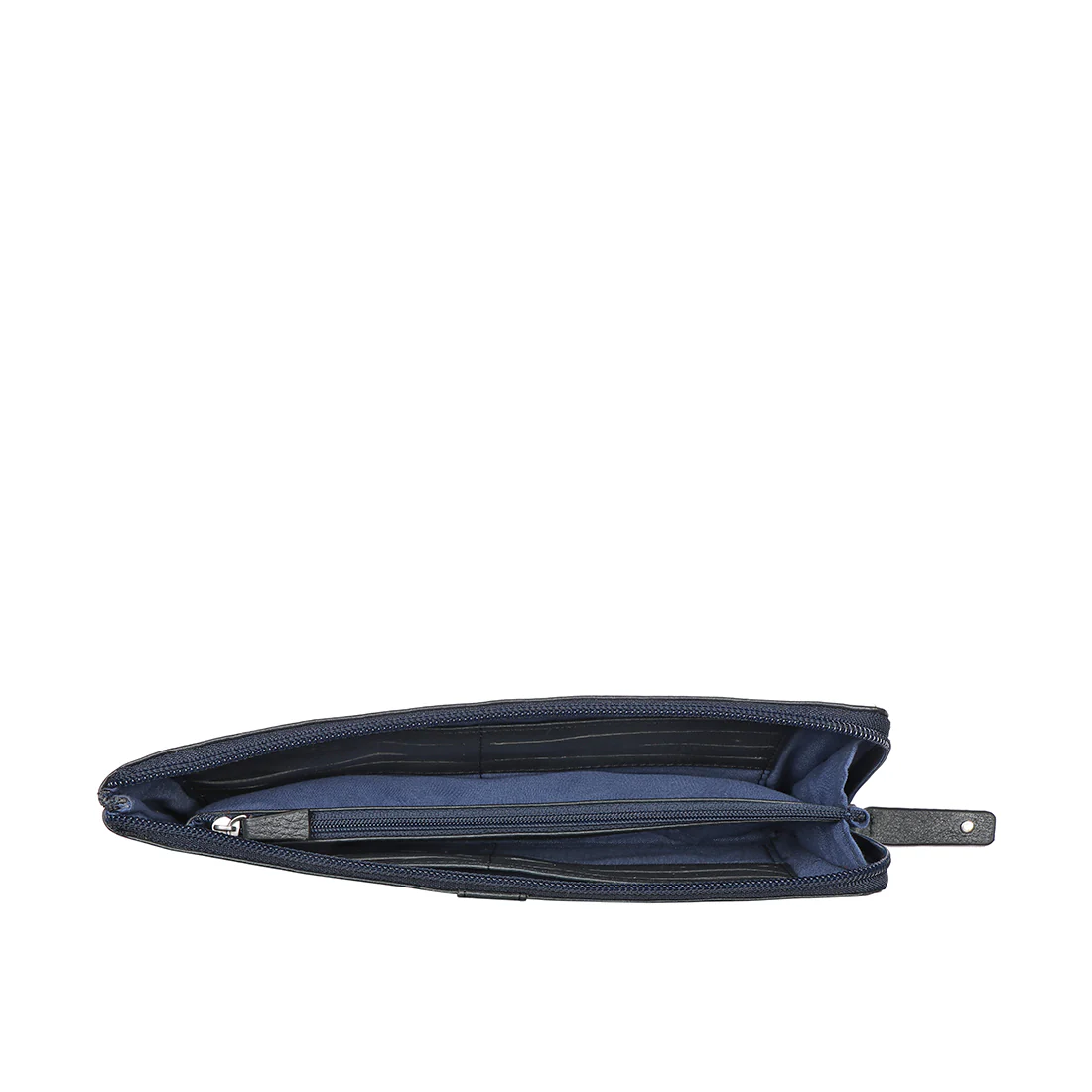 Mendoza W7 Blue Leather Zip Around Wallet - Image 5