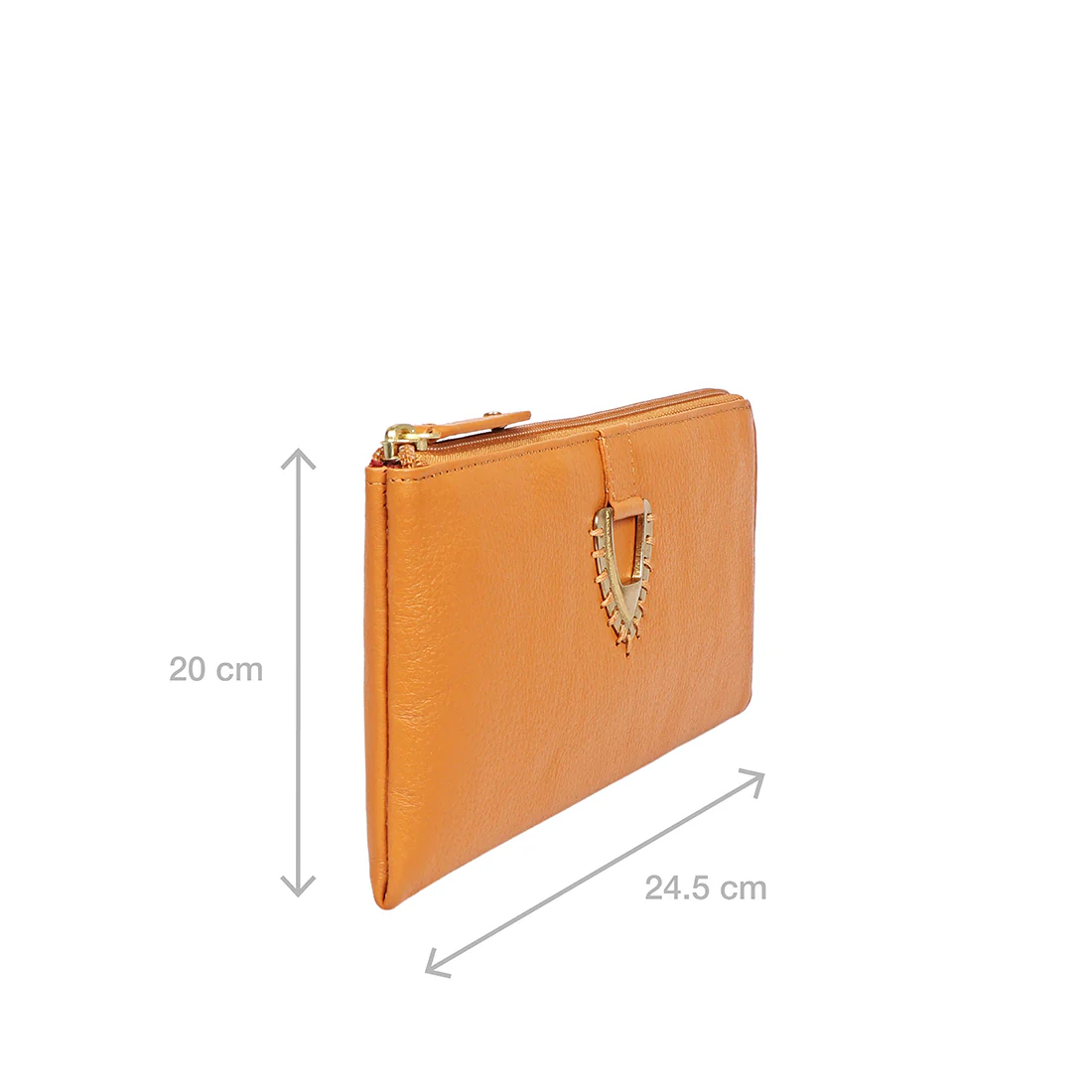 Mendoza W7 Yellow Leather Zip Around Wallet - Image 3