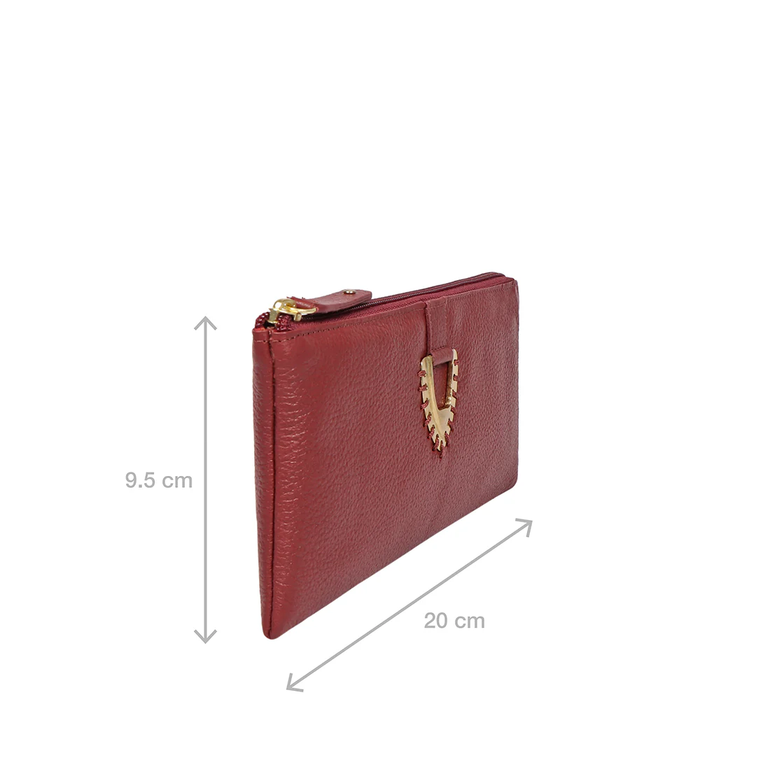 Mendoza W7 Red Leather Zip Around Wallet - Image 3