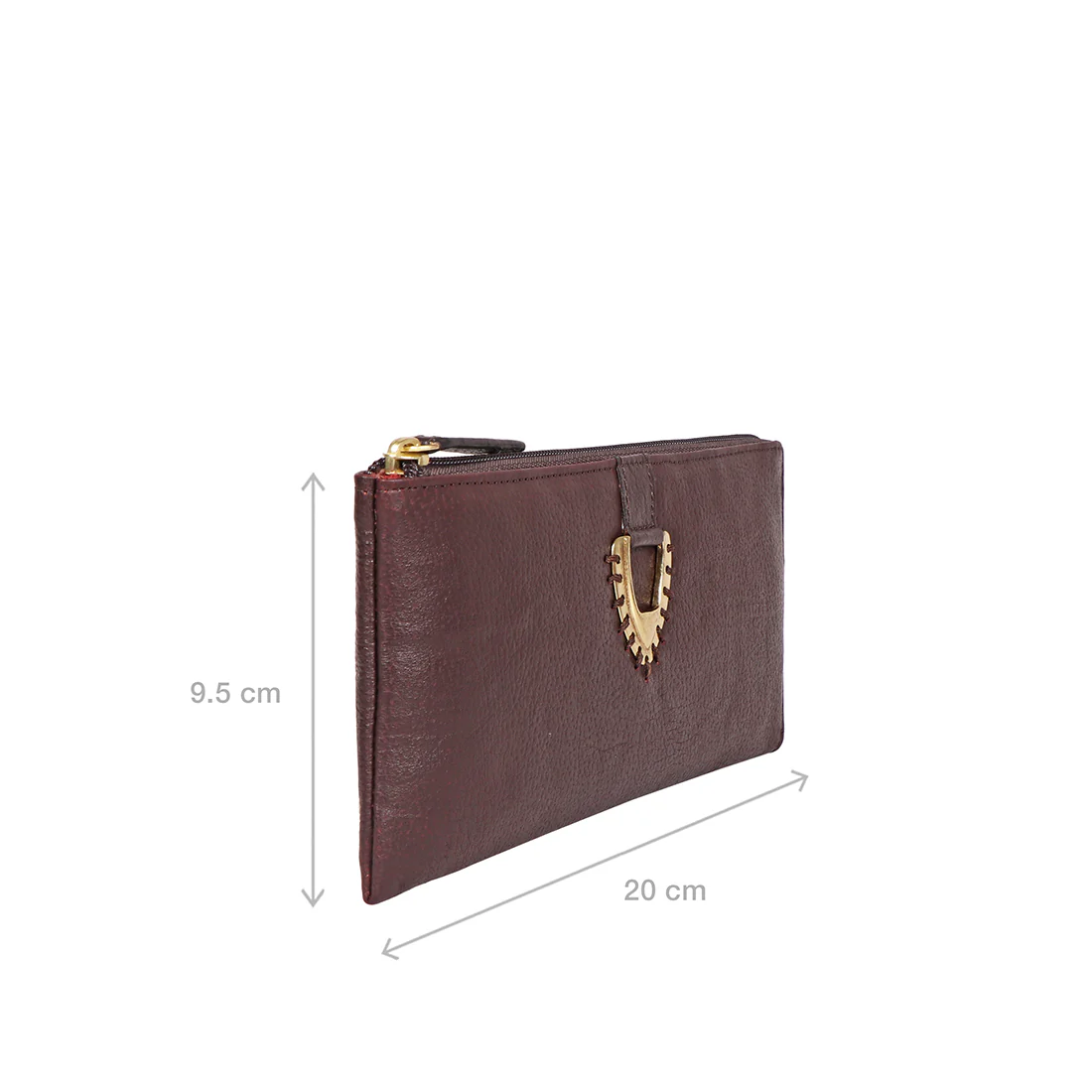 Mendoza W7 Brown Leather Zip Around Wallet - Image 3