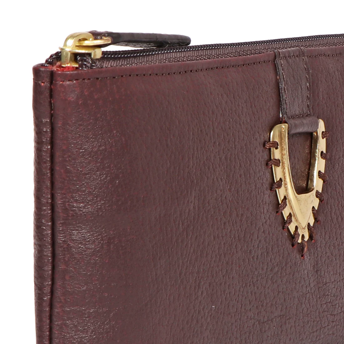 Mendoza W7 Brown Leather Zip Around Wallet - Image 5