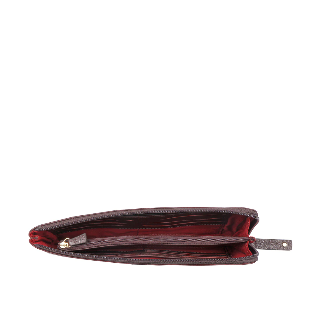 Mendoza W7 Brown Leather Zip Around Wallet - Image 6