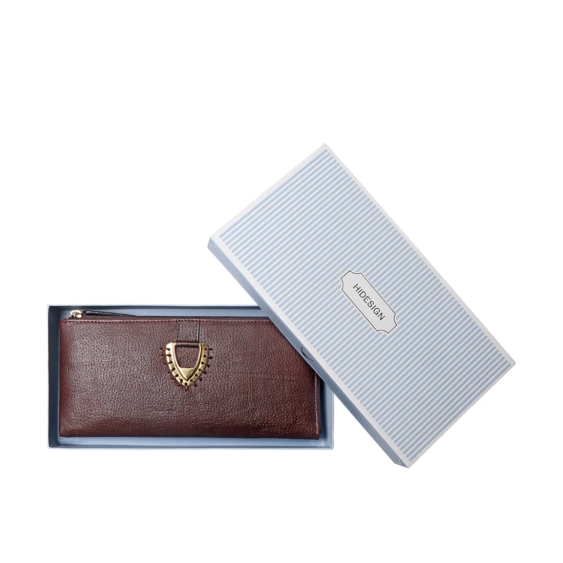 Mendoza W7 Brown Leather Zip Around Wallet - Image 7