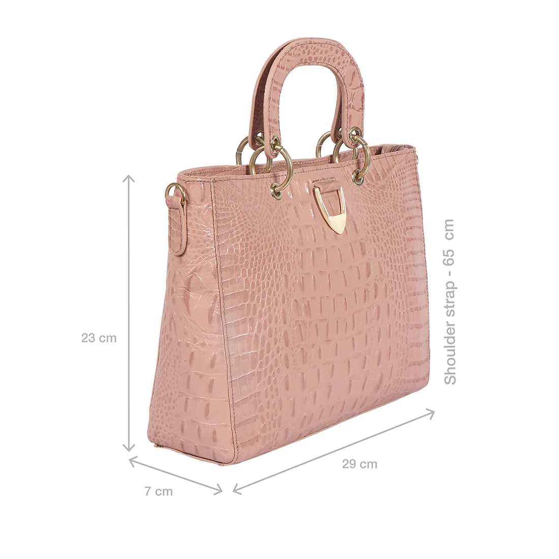 Meredith 01 Pink Leather Crossbody - Image 3
