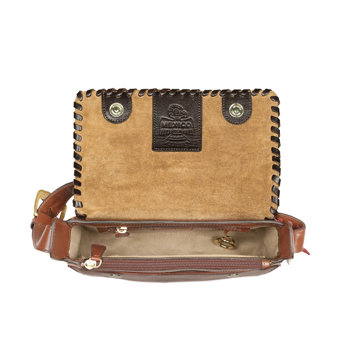 Merida 01 Tan Leather Shoulder Bag - Image 7