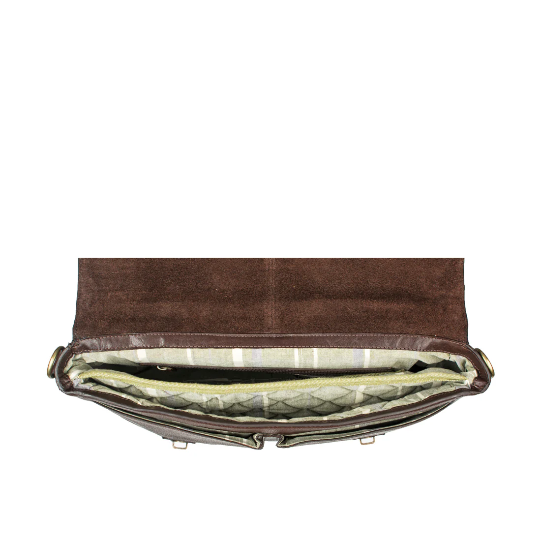 Merlin 02 Brown Leather Briefcase - Image 6