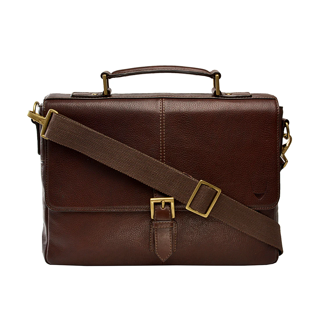 Merlin 03 Brown Leather Briefcase - Image 2